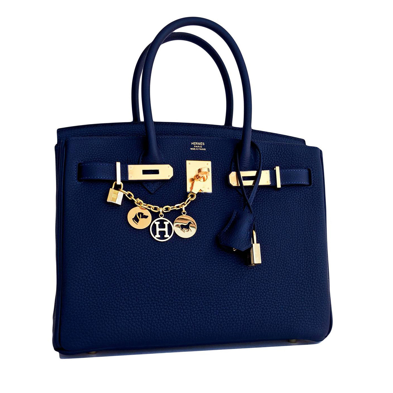 Hermès Birkin 30 Bleu Nuit Togo Rose Gold Hardware RGHW
