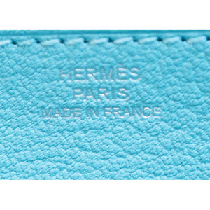 Hermes Limited Edition Blue Atoll Ghillies Swift Kelly Wallet Clutch Bag Rare