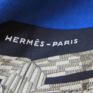 Hermes Brandebourgs Cashmere Silk Shawl GM 140cm