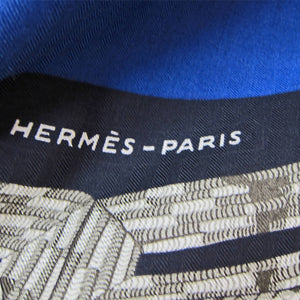 Hermes Brandebourgs Cashmere Silk Shawl GM 140cm