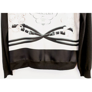 Hermes Brides de Gala Cashmere Wool Silk Sweater Top US 6 to 8 Stunning