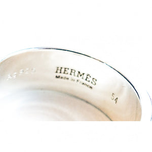 Hermes Debridee Ring Solid Silver PM 54 or 6.5