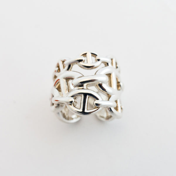 ゴージャスな♪【HERMES】 Chaine d‘Andre Enchainee リング GM Chaine d'ancre Enchainee ring, large model | Hermès USA