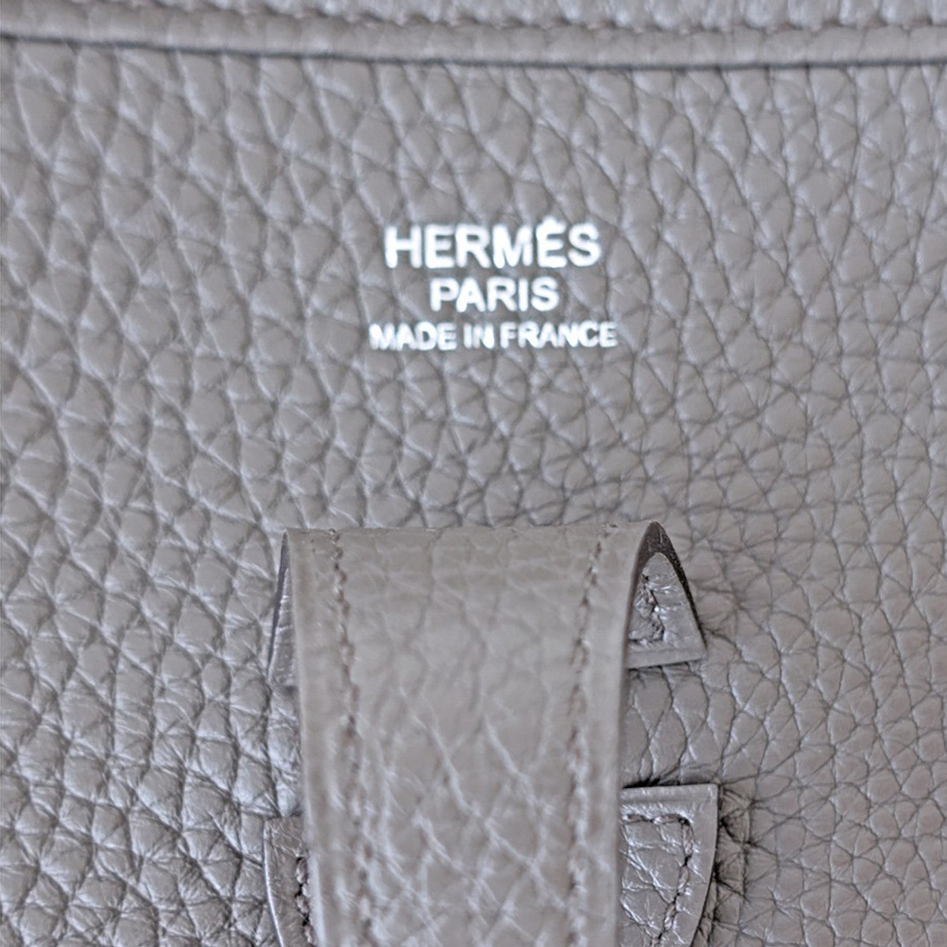 Hermès Evelyne PM Crossbody Bag in Grey