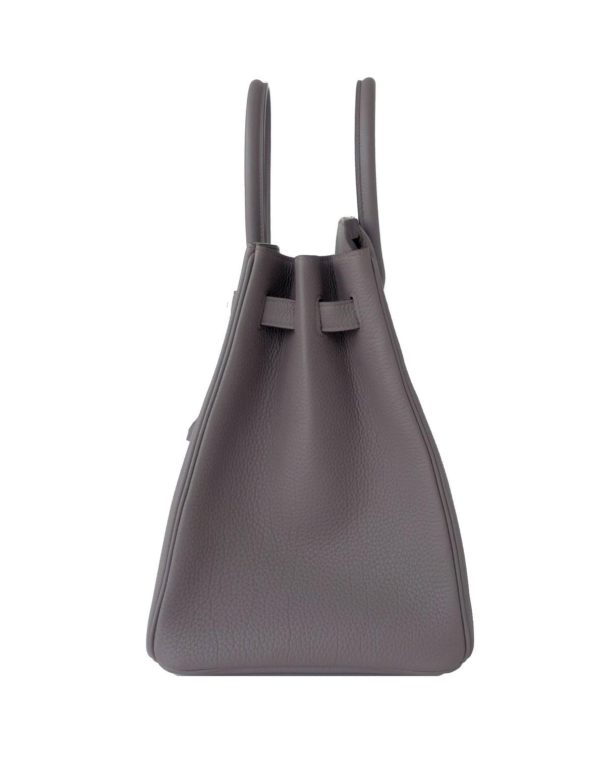 Hermes Etain Togo 35cm Birkin Palladium Hardware X Stamp