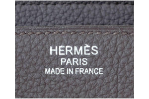 Hermes Etain Togo 35cm Birkin Palladium Hardware PHW X Stamp
