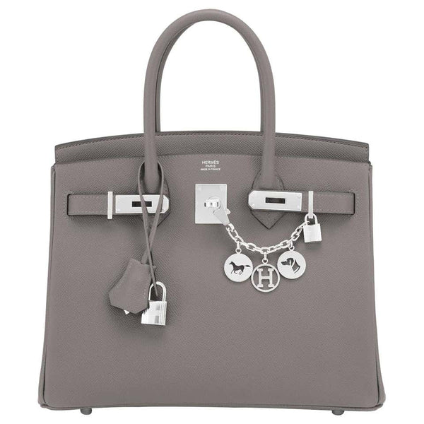 Hermes Etain Birkin 30cm Epsom Palladium Hardware