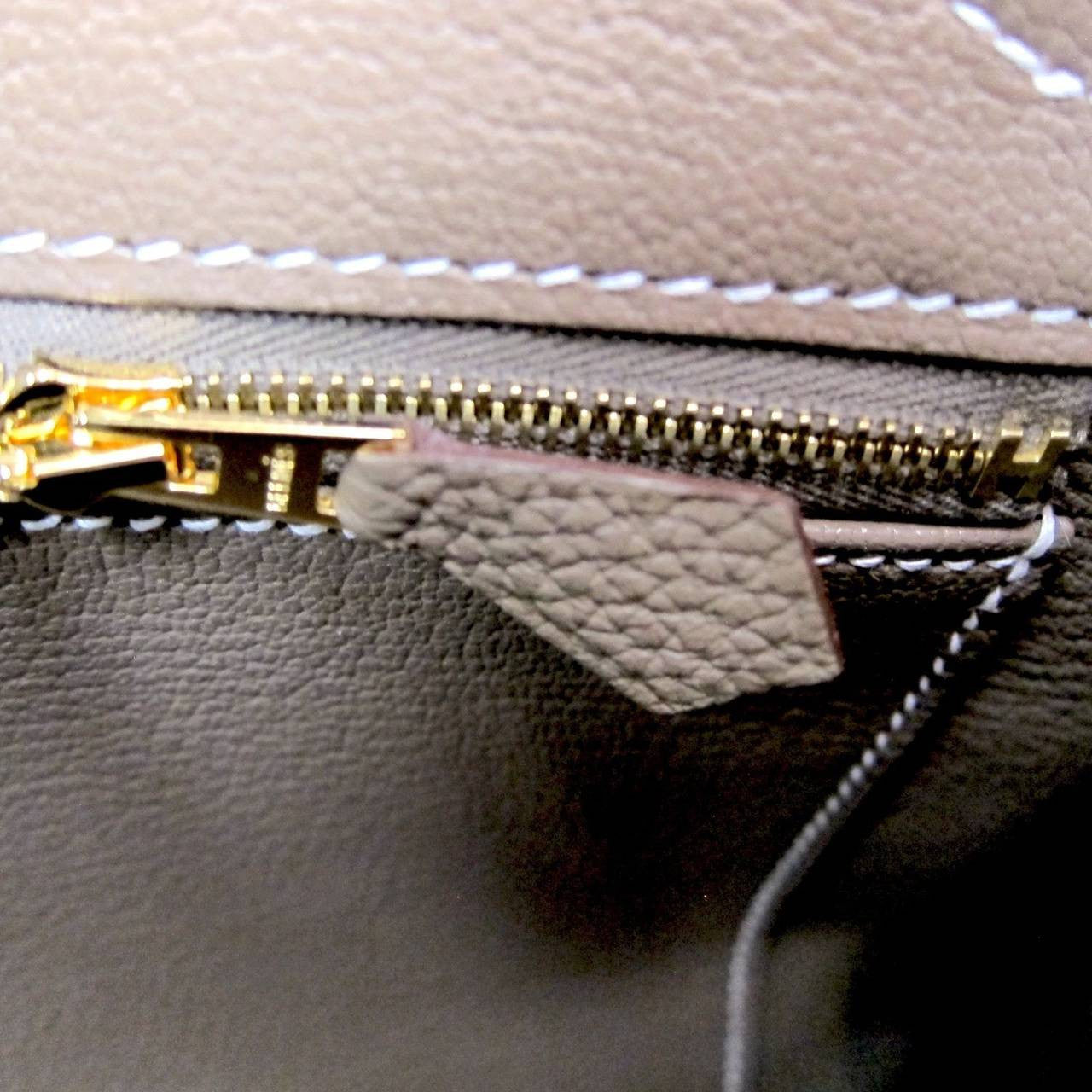 Hermès Birkin 30cm Veau Togo Etoupe 18 Gold Hardware