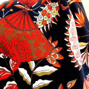 Hermes Fleurs et Papillions de Tissus Cashmere Silk GM Shawl