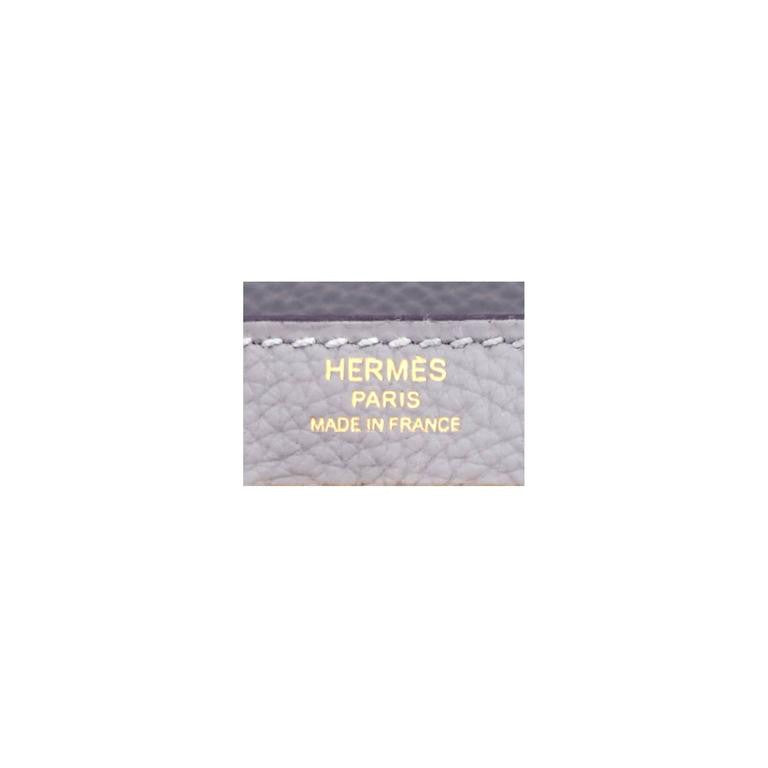 Hermes Gris Mouette New Grey 28cm Togo Kelly Bag Gold Hardware