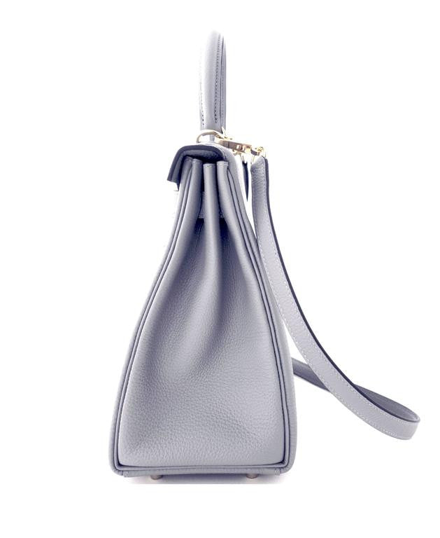 Hermes Gris Mouette Gray Grey Gold Hardware Togo Kelly 28 Bag Handbag –  MAISON de LUXE