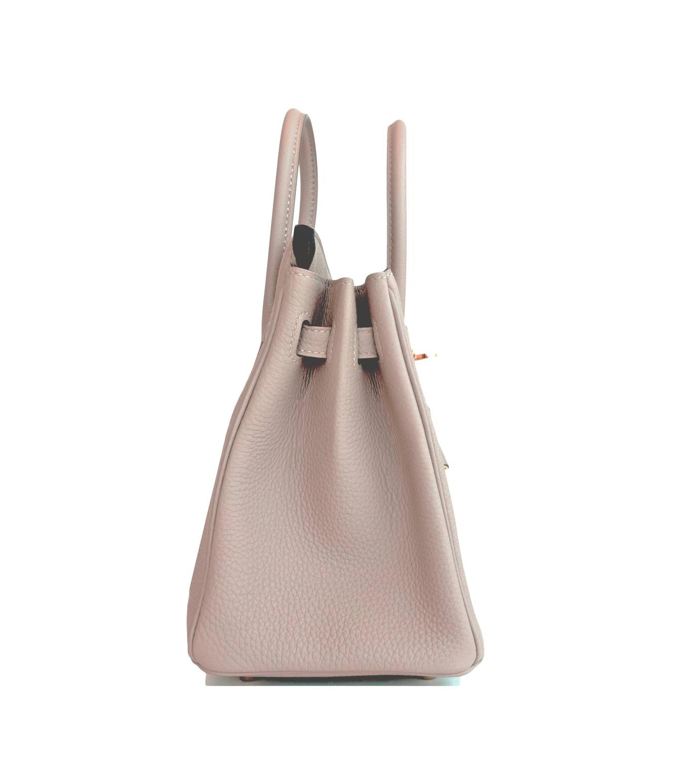 Hermes Birkin Handbag Grey Togo with Rose Gold Hardware 30 For