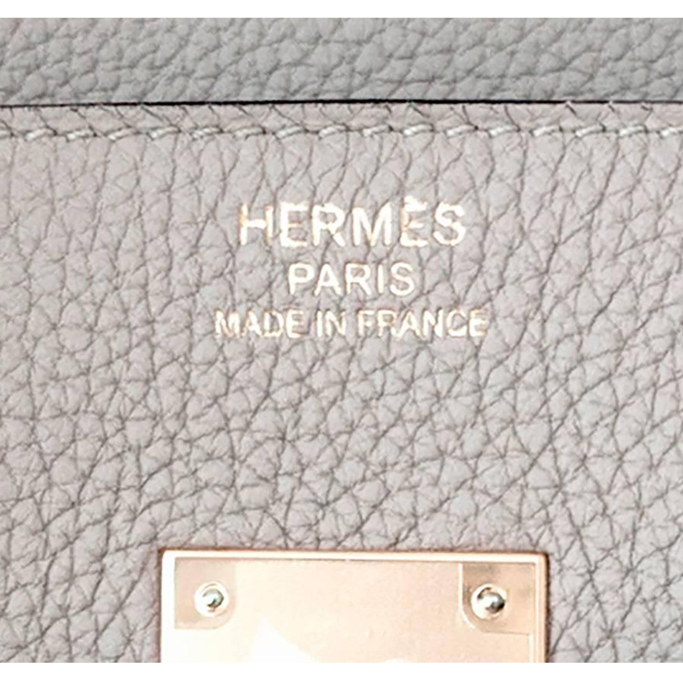 Hermes Gris Tourterelle 35cm Dove Grey Togo Birkin Gold Bag Chic - Chicjoy