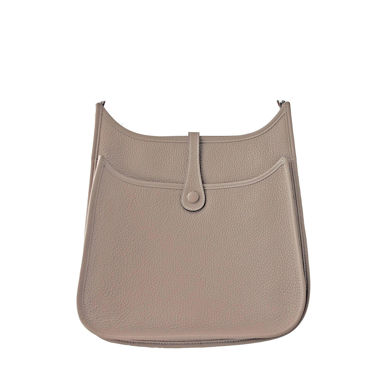Hermes Etoupe Evelyne PM Messenger Leather Shoulder Handbag