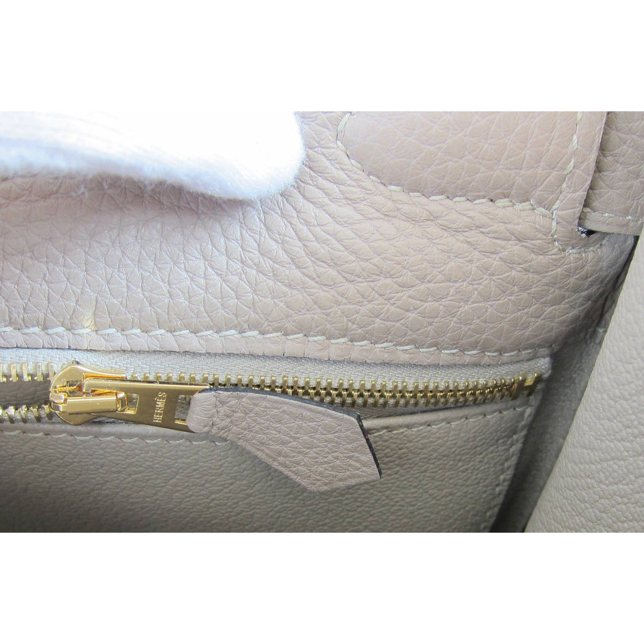 Hermes Gris Tourterelle Togo Dove Grey Kelly 35cm Gold Shoulder Bag El -  Chicjoy