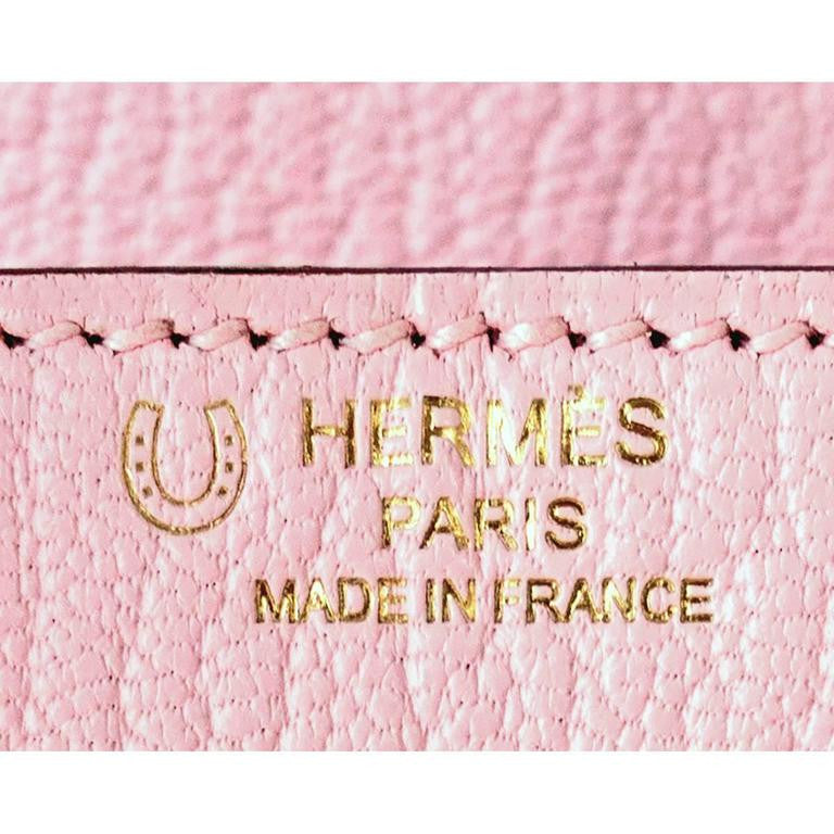 Hermes HSS Birkin 25 Rose Sakura & Gris Perle Chevre Brushed Gold Hardware  – Madison Avenue Couture