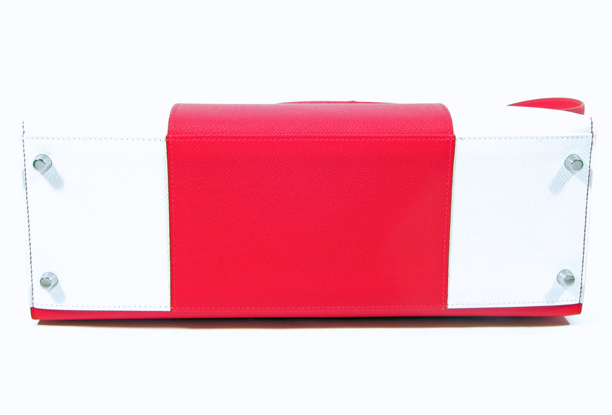 Hermes Kelly 35 Rouge Casaque White Flag/Limited Edition Epsom PHW