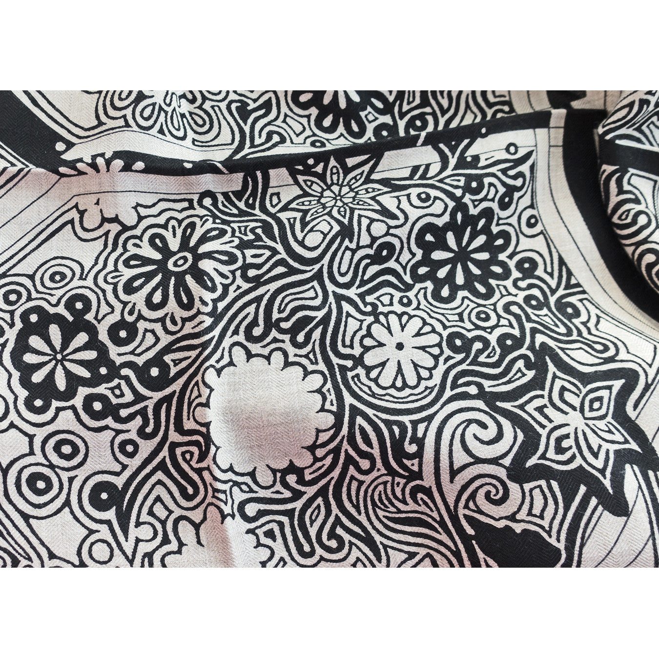 Hermes L'Arbre du Vent Cashmere Silk Shawl Scarf Unisex GM 140cm Amaze