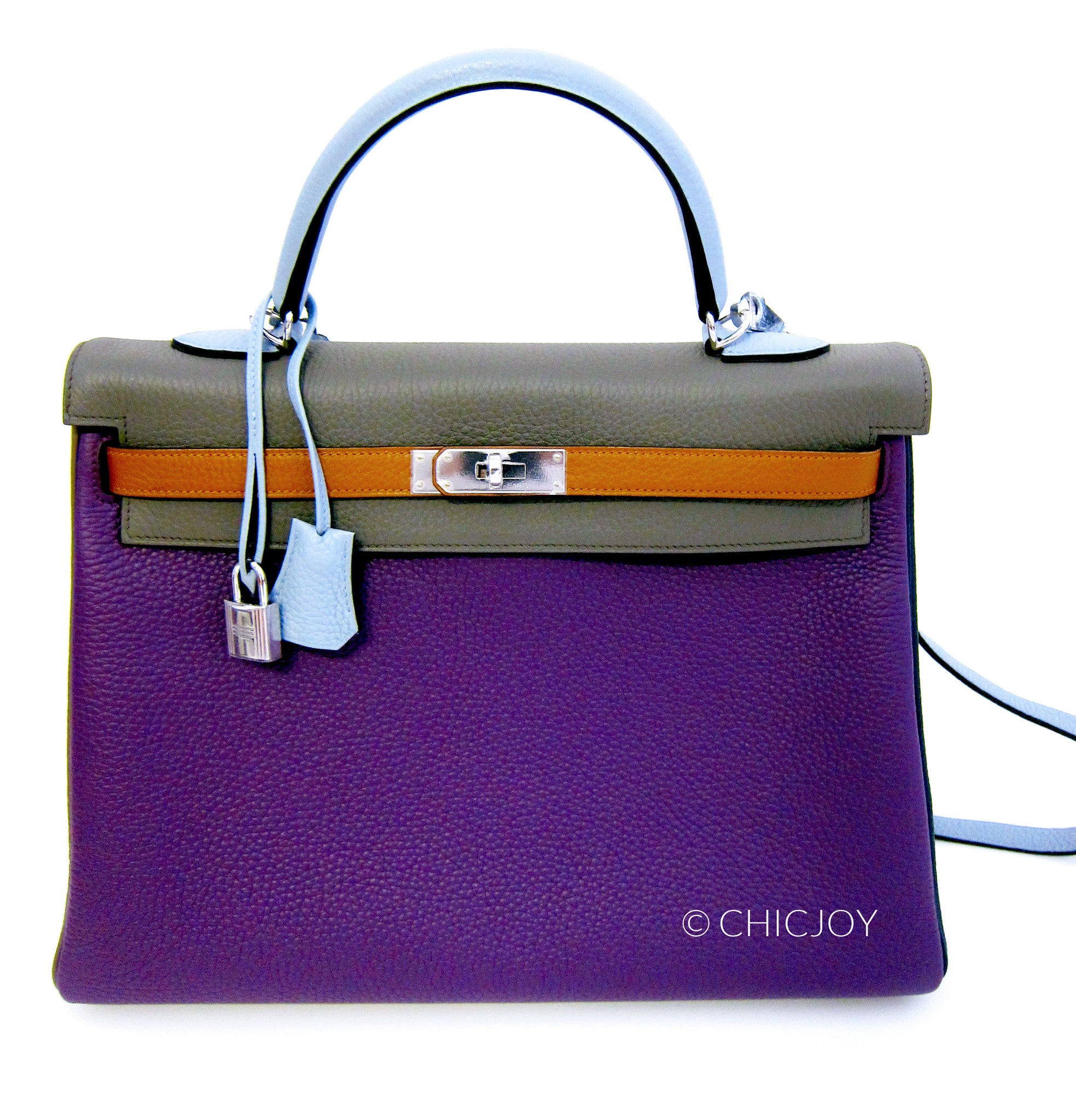 Hermes Birkin Bag, Ultra Violet, 35cm, Clemence with palladium
