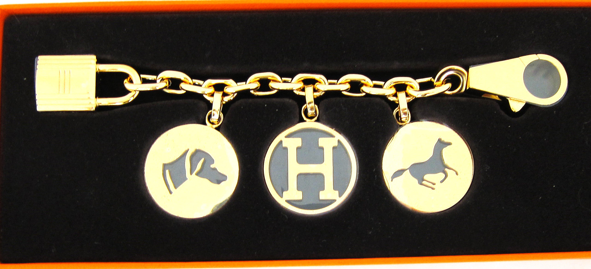Very Rare - Brand New Silver Hermes Breloque Charm / Bag Chain