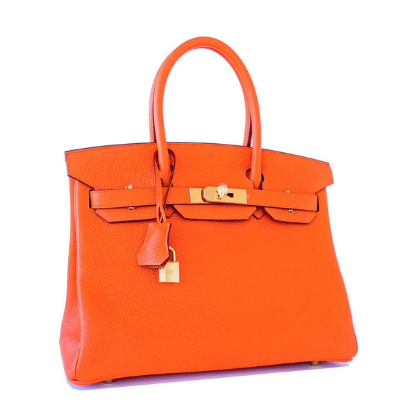 Hermes Orange 30cm Birkin GHW - Chicjoy