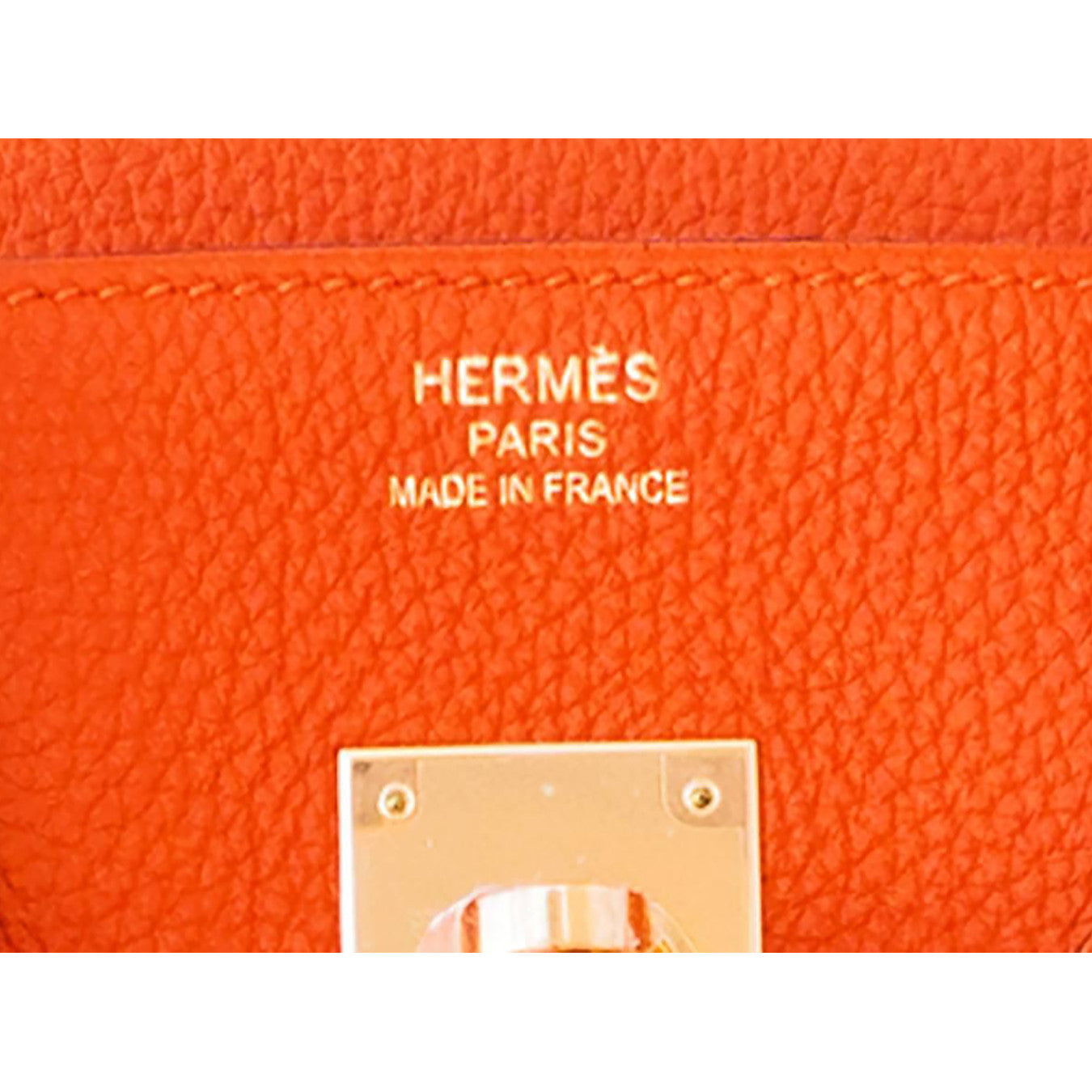 Hermes Orange 35cm Birkin Gold GHW Tote Bag X Stamp Iconic Summer