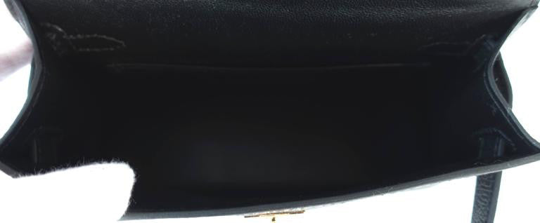 Hermes Mini Kelly 20cm Black VIP Epsom Palladium - Chicjoy