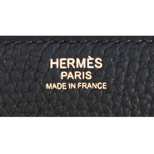 Hermes Prunoir 30cm Birkin Exotic Off Black Gold Tote Satchel Bag Stunning