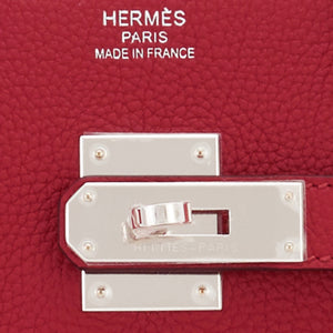 Hermes Rouge Grenat 35cm Birkin Togo Palladium Hardware