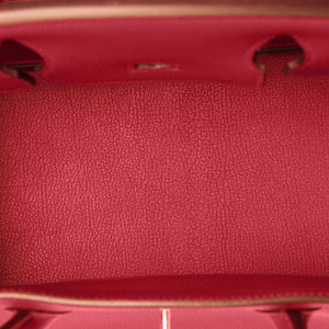 MIGHTYCHIC • Hermes Birkin 25 Bag Exotic Jewel Red Rouge Grenat Togo  Palladium 