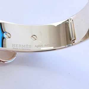 Hermes Solid Silver Collier de Chien CDC Bracelet Silver MM ST