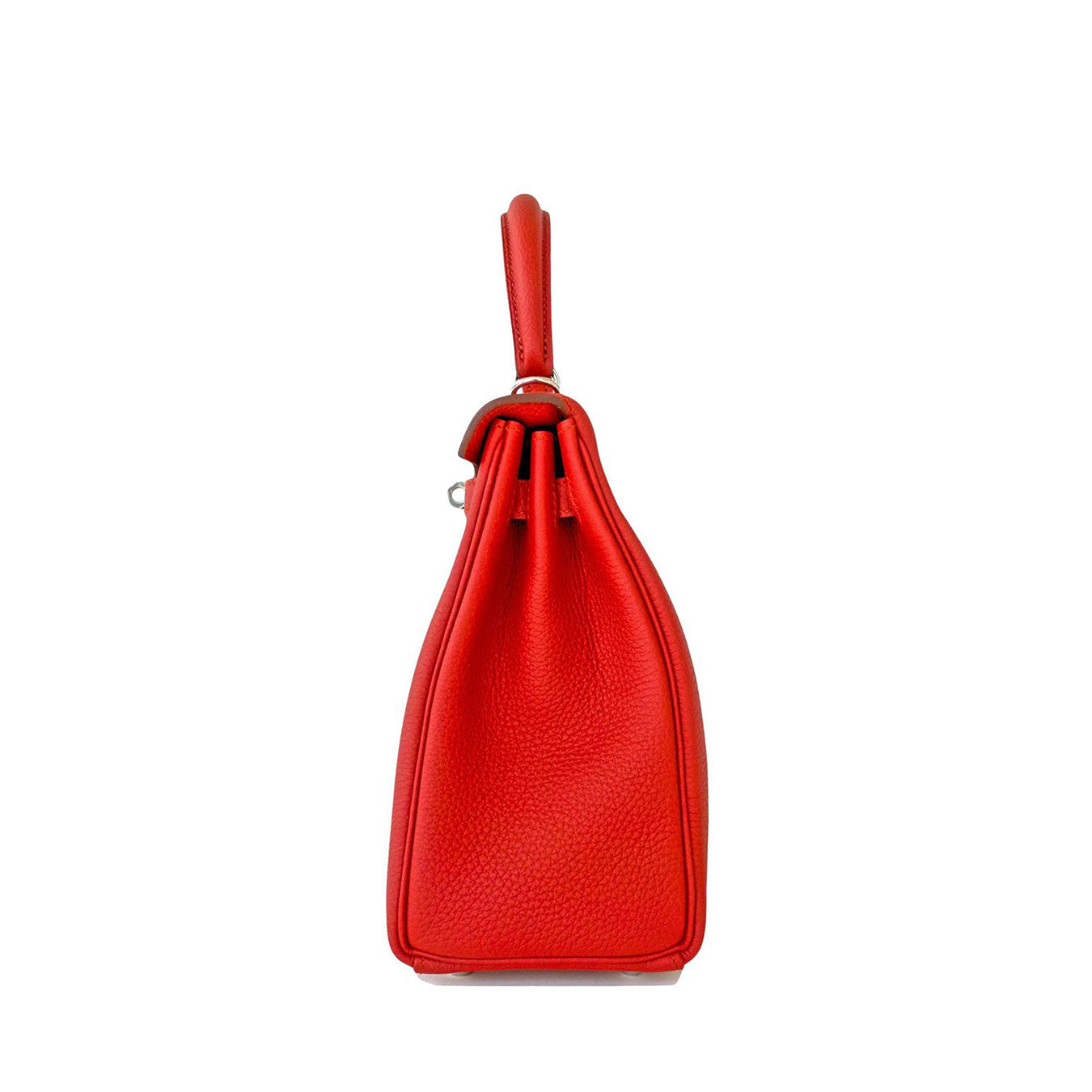 Hermes Kelly Bag 25cm Vermillion Lipstick Red Togo Palladium