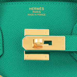 Hermes Birkin 30 Vert Criquet Green Epsom Leather Gold Hardware – Lux  Addicts