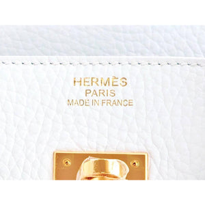 Hermes White 35cm Birkin Gold Hardware New 2016 X Stamp